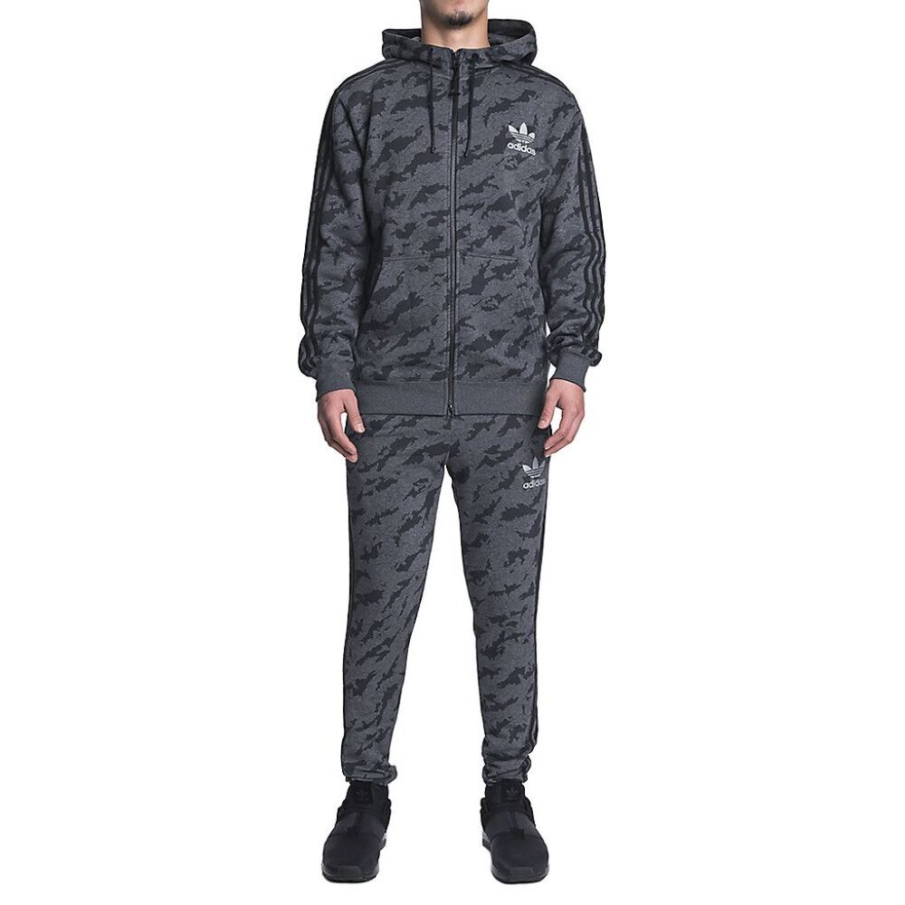Adidas Originals Men's Camo Tracksuit Jogger Pants and Hoodie Jacket